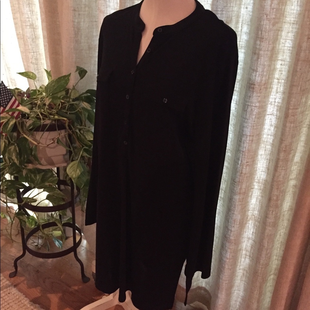 Black long sleeve tunic